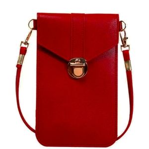 Cute red card and phone holder bag